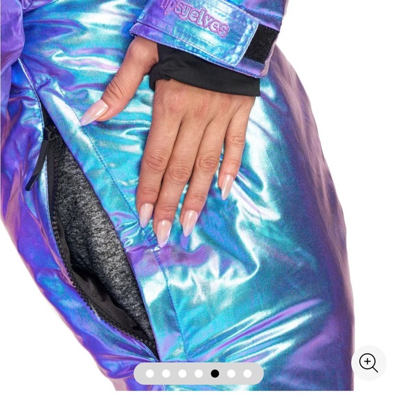 BRAND NEW Tipsy Elves Iridescent Iris Snow Suit Size Small. - Picture 5 of 6